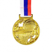 Медаль "Баскетбол" d-65мм,  золото 