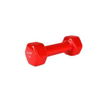 Гантель цельнолитая CLIFF, обрезиненная ≈2,25 кг 5LB