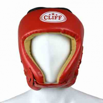 Шлем боксерский CLIFF ULI-5001, открытый, FLEX, красный,  р.XL
