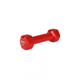 Гантель цельнолитая CLIFF, обрезиненная ≈0,9 кг 2LB