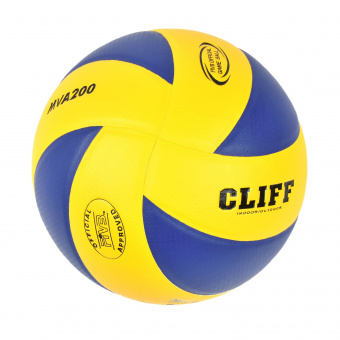 Мяч волейбольный CLIFF MVA200, 5 размер, PU, желто-синий