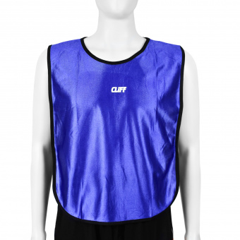 Манишка футбольная CLIFF, взрослая, синяя, р.2XL (51*64см), (оттенок 2024)