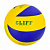 Мяч волейбольный детский CLIFF SKV5, 5 размер, PU, желто-синий