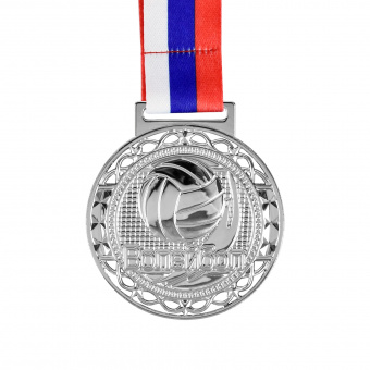 Медаль "Волейбол" d-65мм, серебро 