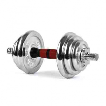 Гантель разборная CLIFF, хромированная 10кг 20 LB