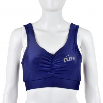 Топ спортивный женский CLIFF CS-435, полиэстер, синий, р.L