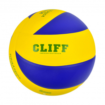 Мяч волейбольный детский CLIFF SKV5, 5 размер, PU, желто-синий